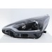 Toyota Prius C 11- Black Projector Headlamp w Bar